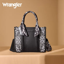 Load image into Gallery viewer, WG331-8120SBK Wrangler Braided Paisley Bandana Tote Bag - Black

