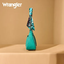 Load image into Gallery viewer, WG331-818TQ Wrangler Braided Paisley Bandana Shoulder Bag - Turquoise
