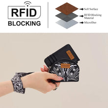 Load image into Gallery viewer, WG331-W0051BK Wrangler Paisley RFID Blocking Card Coin Pouch Set - Black
