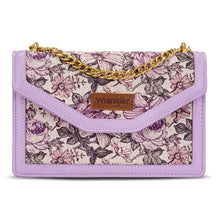 Load image into Gallery viewer, WG438-2365LPP Wrangler Floral Print Chain Crossbody Bag - Light Purple
