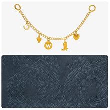Load image into Gallery viewer, WG533-9801NY Wrangler Charm Chain Hobo Tote Bag - Navy
