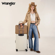 Load image into Gallery viewer, WG537-8119KH Wrangler Pebbled Faux Leather Laptop Brief Bag - Khaki
