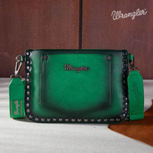 Load image into Gallery viewer, WG65-2004S Wrangler Rivets Studded Wristlet/ Crossbody - Green

