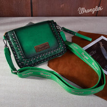 Load image into Gallery viewer, WG65-2004S Wrangler Rivets Studded Wristlet/ Crossbody - Green
