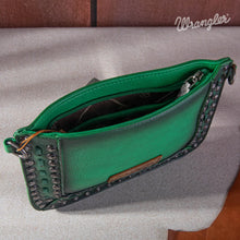Load image into Gallery viewer, WG65-2004S Wrangler Rivets Studded Wristlet/ Crossbody - Green
