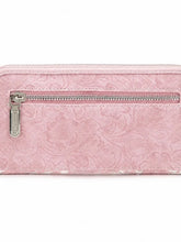 Load image into Gallery viewer, WG455-W130JN Wrangler Lace Floral RFID Blocking Zip Around Wallet - Pink
