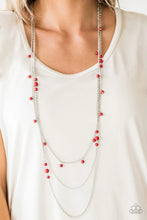 Load image into Gallery viewer, Laying The Groundwork - Red ♥ Necklace
