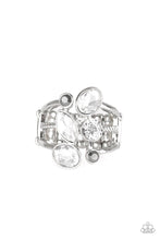 Load image into Gallery viewer, Metro Mingle Paparazzi Ring - Silver - Hematite
