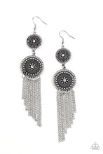 Load image into Gallery viewer, MEDALLION MECCA Paparazzi Earring - WHITE
