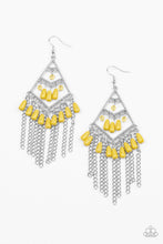 Load image into Gallery viewer, Trending Transcendence Paparazzi Earring - Yellow
