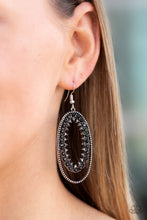 Load image into Gallery viewer, Marry Into Money Paparazzi Earring - Black
