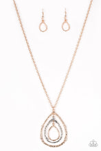 Load image into Gallery viewer, Going For Grit Paparazzi Necklace -  Gold - Rose Gold
