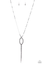 Load image into Gallery viewer, Head OVAL Heels Paparazzi Necklace - Black Gunmetal
