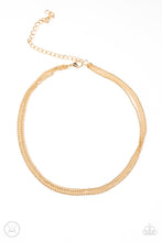 Load image into Gallery viewer, If You Dare Paparazzi Choker Necklace - Gold
