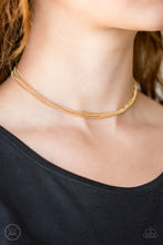 Load image into Gallery viewer, If You Dare Paparazzi Choker Necklace - Gold
