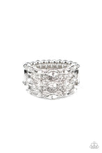 Load image into Gallery viewer, Diva Diadem Paparazzi Ring - White
