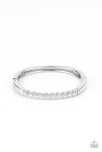 Load image into Gallery viewer, Mystical Masterpiece Paparazzi Hinged Bracelet  - White

