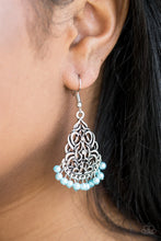 Load image into Gallery viewer, Paparazzi ♥ BAROQUE The Bank - Blue ♥ Earrings
