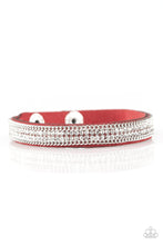 Load image into Gallery viewer, Babe Bling Paparazzi Urban Snap Bracelet  - Red
