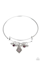Load image into Gallery viewer, Paparazzi ♥ Treasure Charms - Purple ♥ Bracelet
