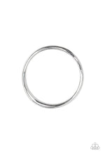 Load image into Gallery viewer, Awesomely Asymmetrical Paparazzi Bangle Bracelet - Silver
