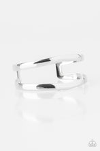 Load image into Gallery viewer, Palm Trees and Pyramids Paparazzi Cuff Bracelet  - Silver

