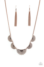 Load image into Gallery viewer, Fanned Out Fashion Paparazzi Necklace - Copper

