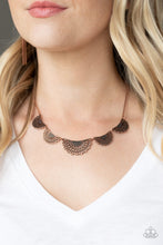 Load image into Gallery viewer, Fanned Out Fashion Paparazzi Necklace - Copper
