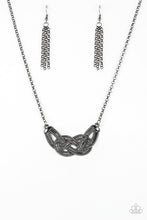 Load image into Gallery viewer, Nautically Naples Paparazzi Necklace - Black - Gunmetal
