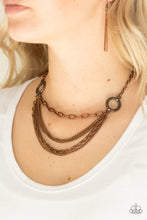 Load image into Gallery viewer, CHAINS of Command Paparazzi Necklace - Copper

