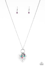 Load image into Gallery viewer, Romeo Romance Paparazzi Heart Necklace - Multi
