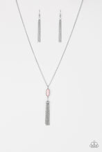 Load image into Gallery viewer, Tassel Tease Paparazzi Necklace - Pink
