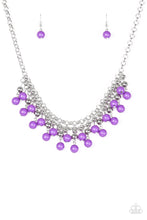 Load image into Gallery viewer, Friday Night Fringe Paparazzi Necklace - Purple
