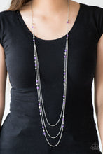 Load image into Gallery viewer, Colorful Cadence Paparazzi Necklace - Purple
