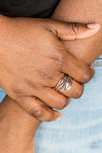 Load image into Gallery viewer, Fly Home Paparazzi Feather Ring - Copper
