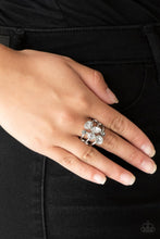 Load image into Gallery viewer, Metro Mingle Paparazzi Ring - Silver - Hematite
