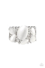 Load image into Gallery viewer, Modern Moonwalk Paparazzi Ring - White
