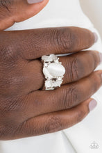 Load image into Gallery viewer, Modern Moonwalk Paparazzi Ring - White
