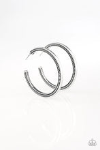 Load image into Gallery viewer, Paparazzi ♥ This Is My Tribe - Silver ♥ Hoop Earrings
