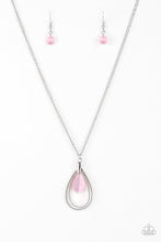 Load image into Gallery viewer, Teardrop Tranquility Paparazzi Necklace - Pink - Moonstone
