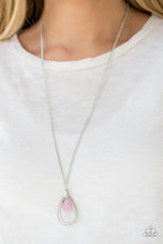 Load image into Gallery viewer, Teardrop Tranquility Paparazzi Necklace - Pink - Moonstone
