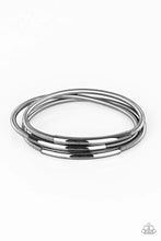 Load image into Gallery viewer, Paparazzi ♥ Its A Stretch - Black -Gunmetal ♥ Bracelet
