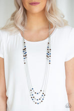 Load image into Gallery viewer, Seasonal Sensation Paparazzi Necklace - Blue
