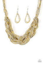 Load image into Gallery viewer, City Catwalk Paparazzi Seed Bead Necklace - Gold
