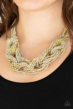 Load image into Gallery viewer, City Catwalk Paparazzi Seed Bead Necklace - Gold
