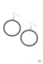 Load image into Gallery viewer, Enlighten Me Paparazzi Earring - Silver - Hematite
