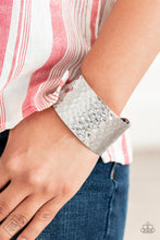Load image into Gallery viewer, Simmering Shimmer Paparazzi Cuff Bracelet - Silver- August 2019 Fashion Fix
