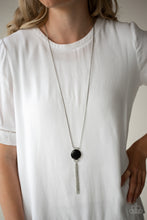 Load image into Gallery viewer, Happy As Can BEAM Paparazzi Necklace - Black - Moonstone
