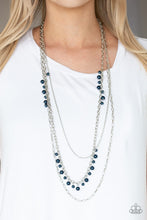 Load image into Gallery viewer, Pearl Pageant Paparazzi Necklace - Blue
