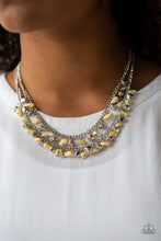 Load image into Gallery viewer, Pebble Pioneer Paparazzi Necklace - Yellow
